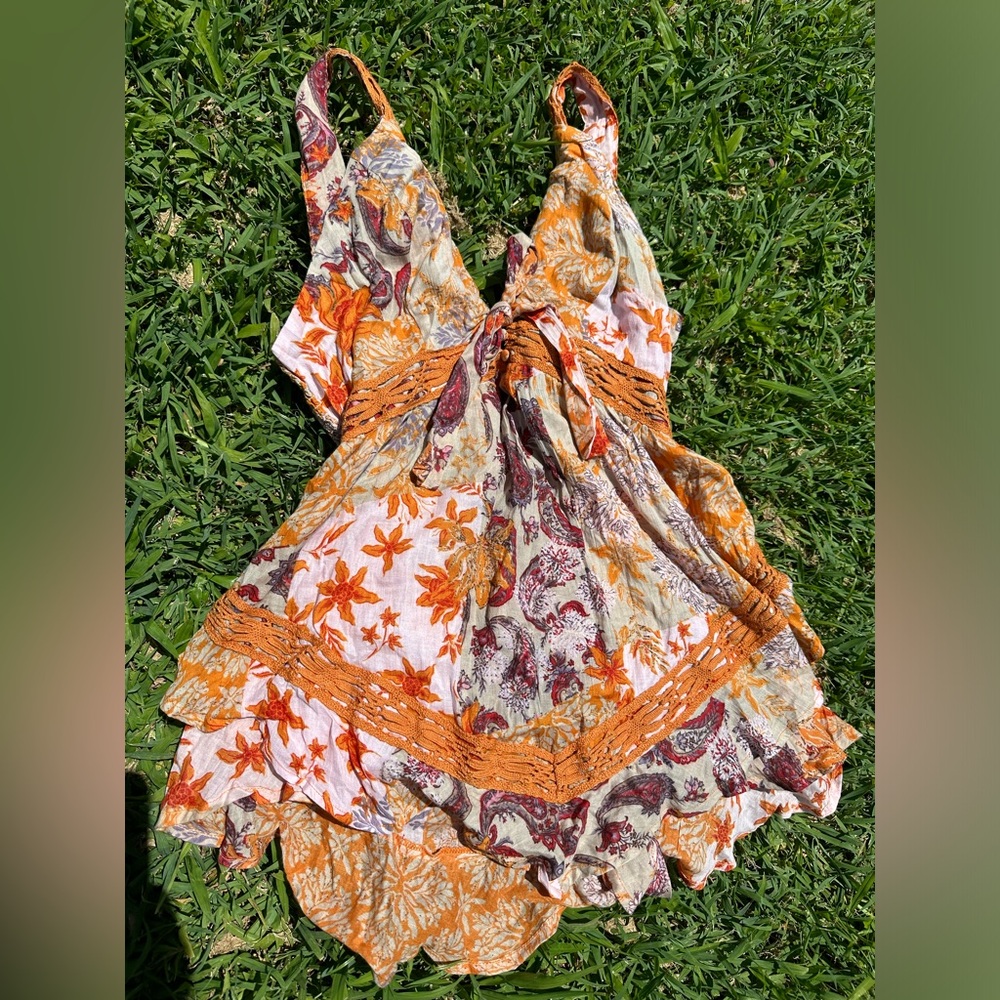 Free People Bali Oletta Romper S
